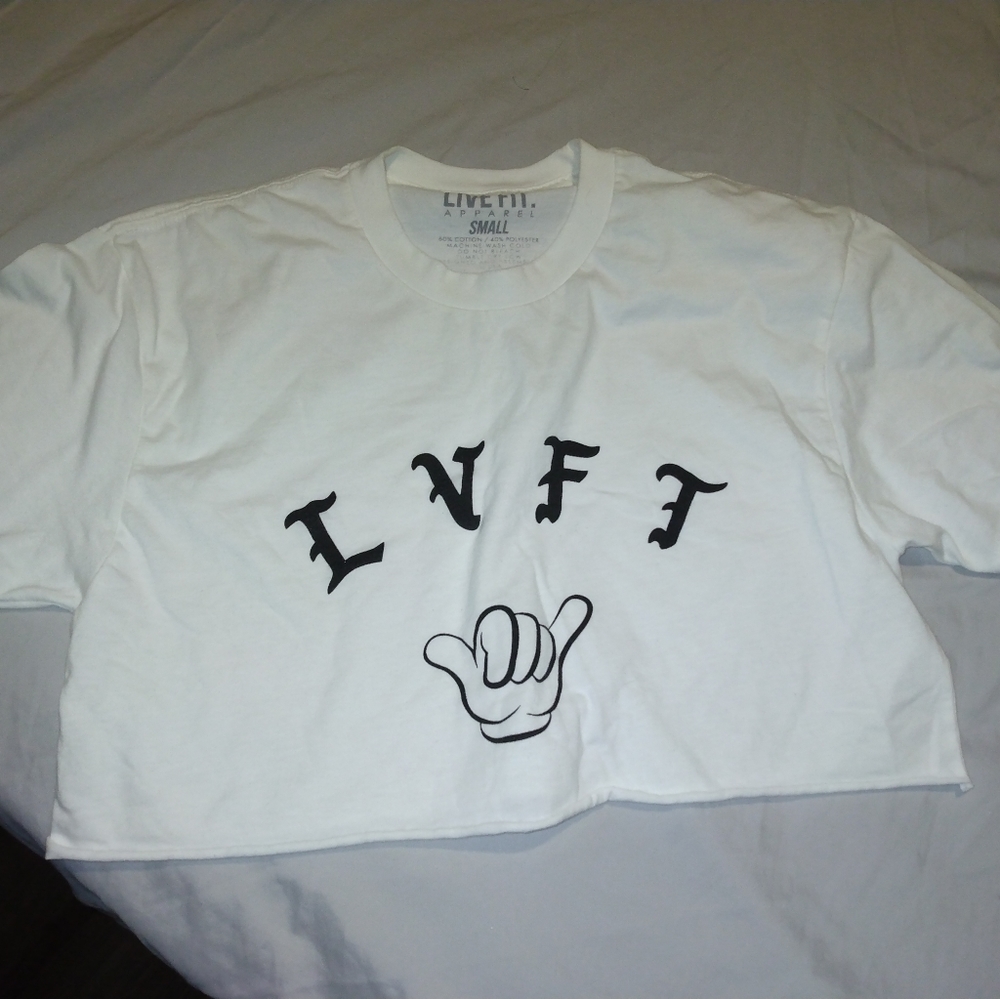 Mickey mouse hand crop top
